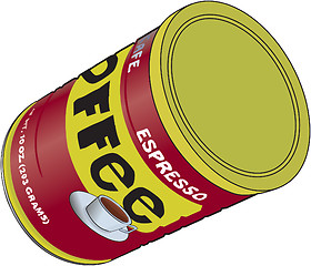 Image showing Coffee tin can