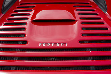 Image showing Red Ferrari automobile