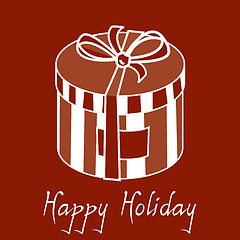 Image showing Happy holiday gift box