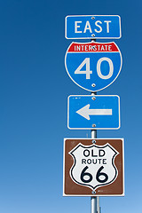 Image showing I-40 signs in Texas