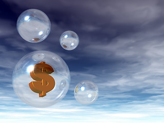 Image showing dollar bubble