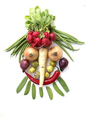 Image showing Vegetable Face 