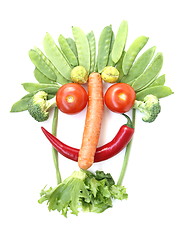 Image showing Vegetable Face 