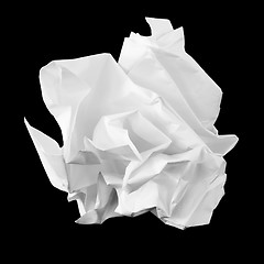 Image showing Crumpled sheet of paper