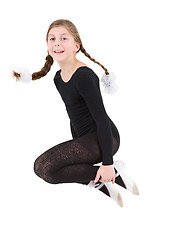 Image showing Jumping girl