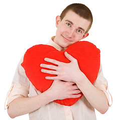 Image showing Man and heart