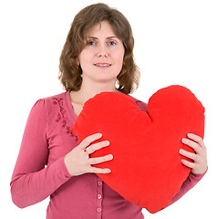 Image showing Woman and heart