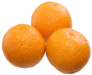 Image showing Three ripe oranges