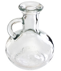 Image showing A transparent glass carafe