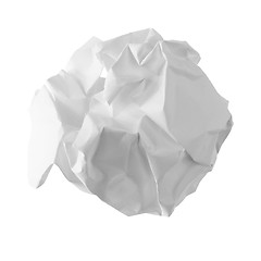 Image showing Crumpled sheet of paper