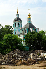 Image showing Green church