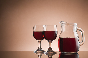 Image showing Red wine