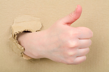 Image showing Thumb up