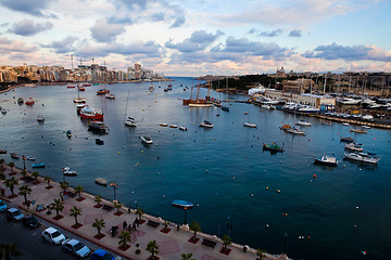 Image showing Sunset in Sliema, Malta