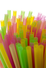 Image showing Drinking straws