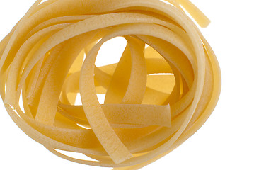 Image showing Italian pasta tagliatelle 
