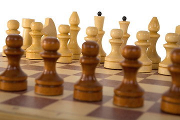 Image showing Chess-men on board