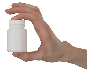 Image showing Vial with a drug in a hand