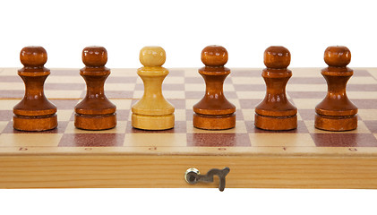 Image showing Chess pawns