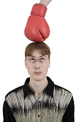 Image showing Man and boxing-glove