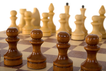 Image showing Chess on board 