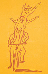 Image showing acrobats