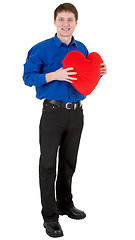 Image showing Man hold the heart