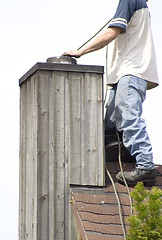 Image showing chimney sweeper