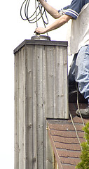 Image showing chimney sweeper