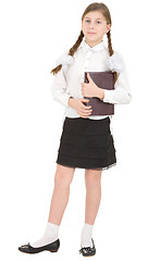 Image showing Schoolgirl and book