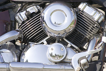 Image showing motor bike close-up