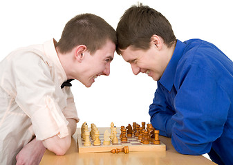 Image showing Boys to play chess