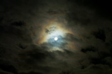 Image showing Moon in clouds
