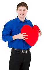 Image showing Man hold the heart