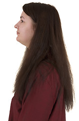 Image showing Femail portrait - profile