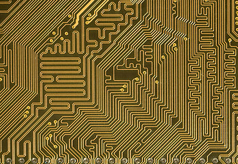 Image showing Circuit board background in hi-tech style