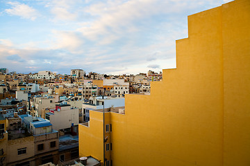 Image showing Sunset in Sliema, Malta