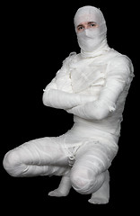 Image showing Man in costume of mummy