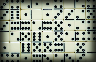 Image showing Bacground from white dominoes