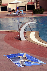 Image showing Pool and hotel