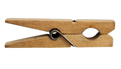 Image showing Wooden clothes-peg