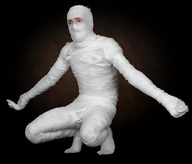 Image showing Man in bandage