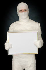 Image showing Mummy with blank frame