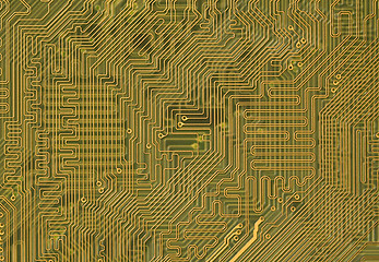 Image showing Circuit board background in hi-tech style