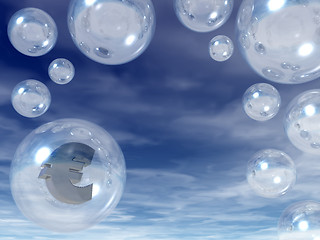 Image showing euro bubble