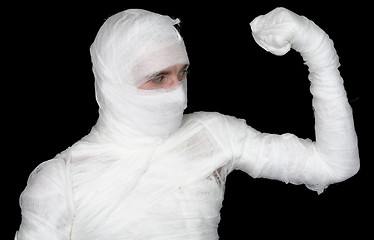 Image showing Man in bandage 