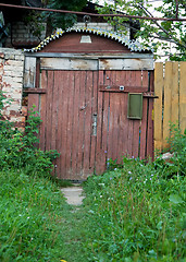 Image showing Wooden gates