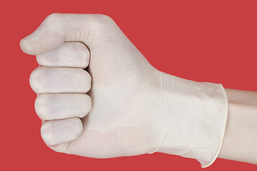 Image showing Fist on glove
