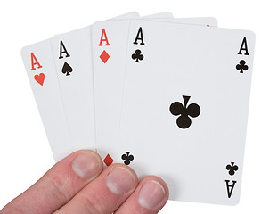 Image showing Four ace