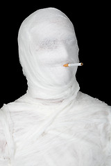 Image showing Mummy with cigarette